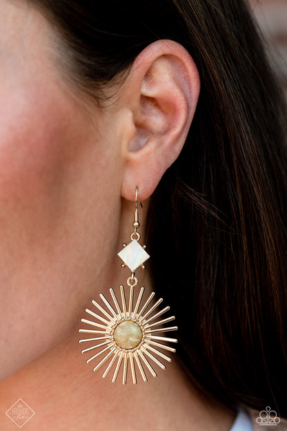 Seize the Sunburst - gold - Paparazzi earrings