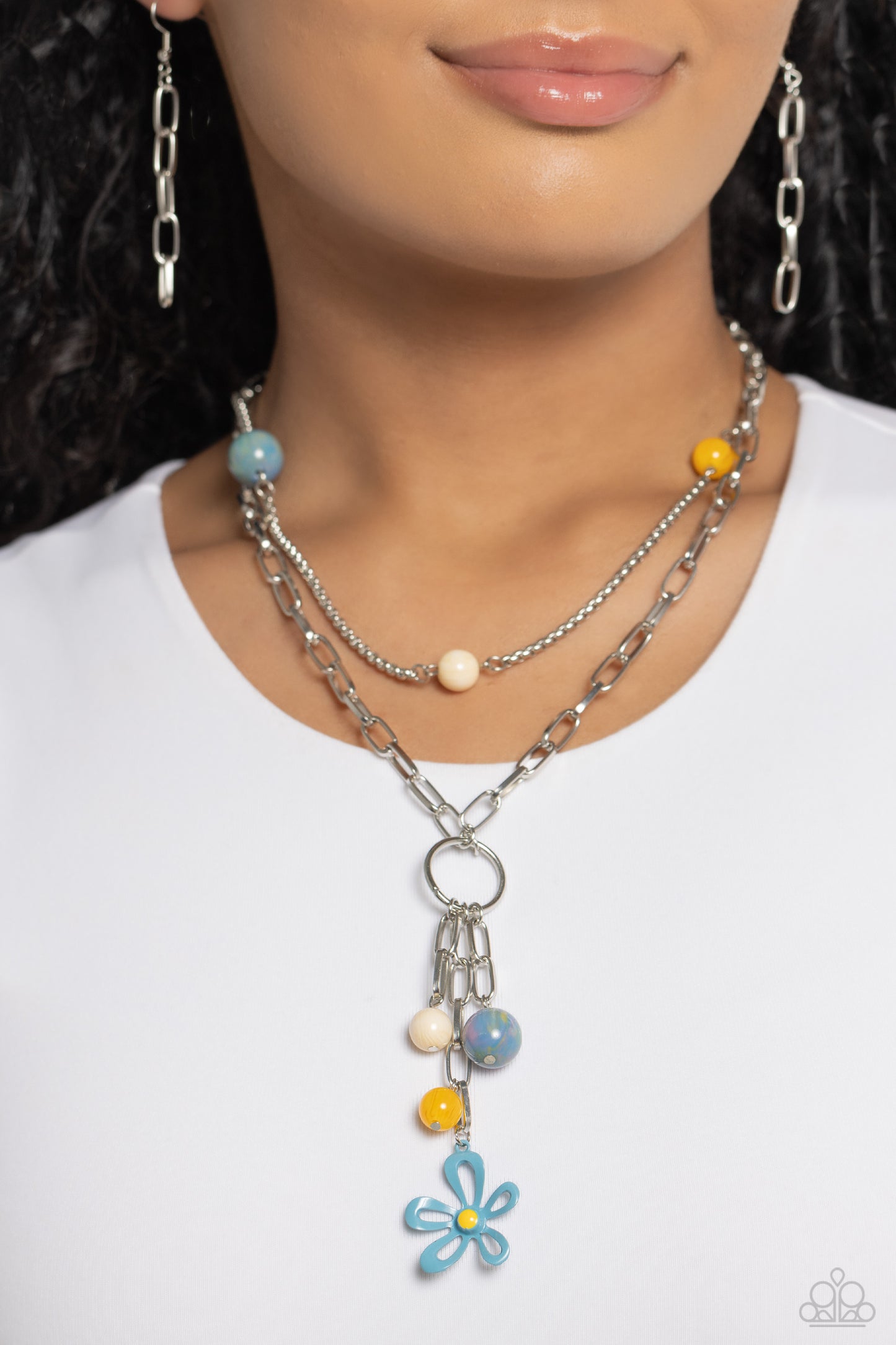 Seize the Swirls - blue - Paparazzi necklace