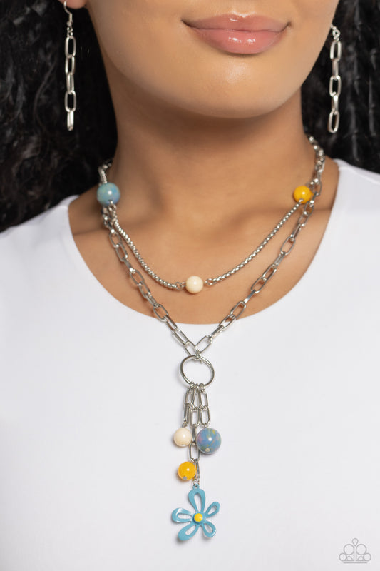 Seize the Swirls - blue - Paparazzi necklace