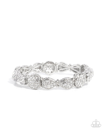 Self-Assured Shimmer - white - Paparazzi bracelet