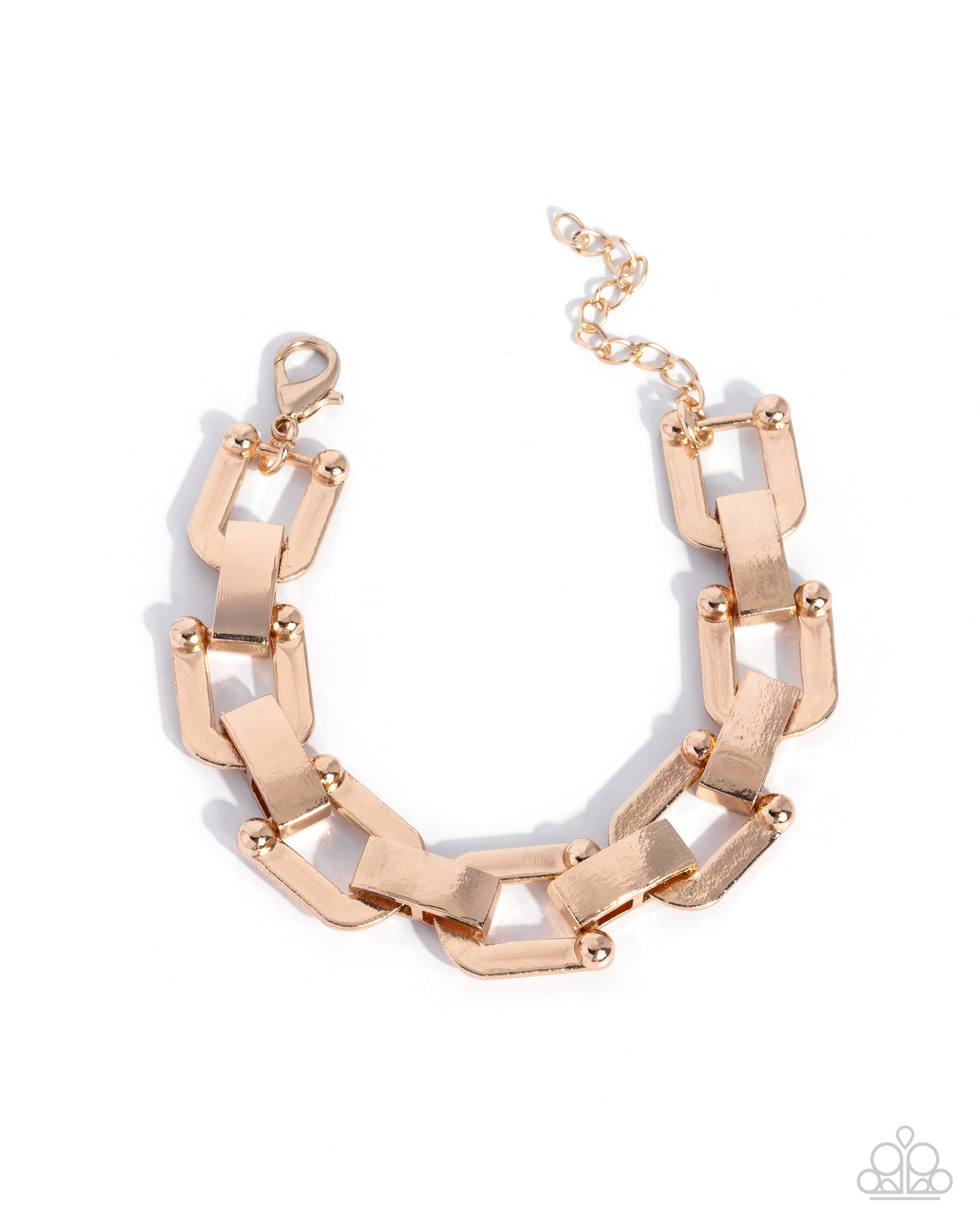 Self-Assured Statement - gold - Paparazzi bracelet