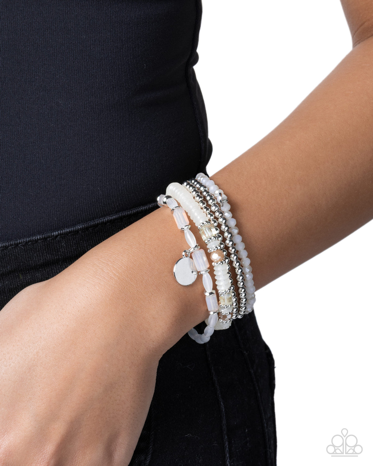 Semester Strands - white - Paparazzi bracelet