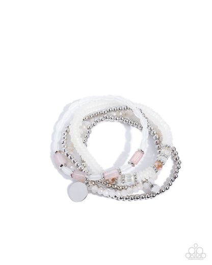 Semester Strands - white - Paparazzi bracelet