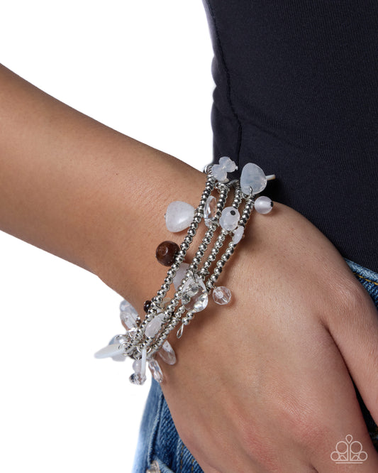 Sensational Shells - white - Paparazzi bracelet