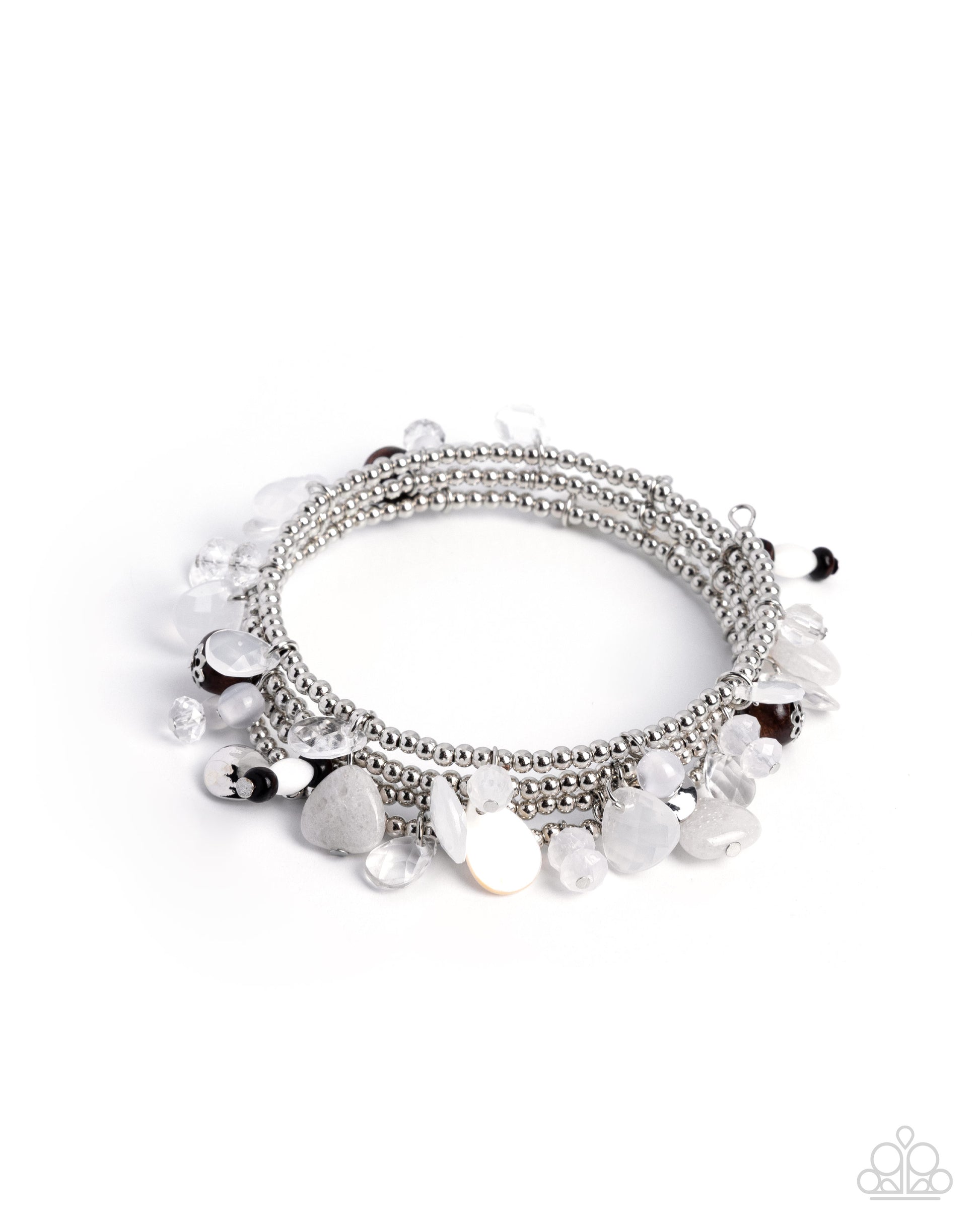 Sensational Shells - white - Paparazzi bracelet