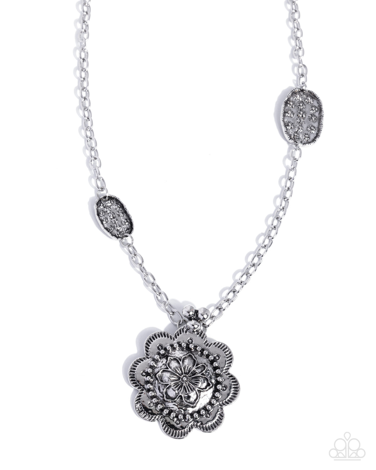 Sensational Spring - silver - Paparazzi necklace