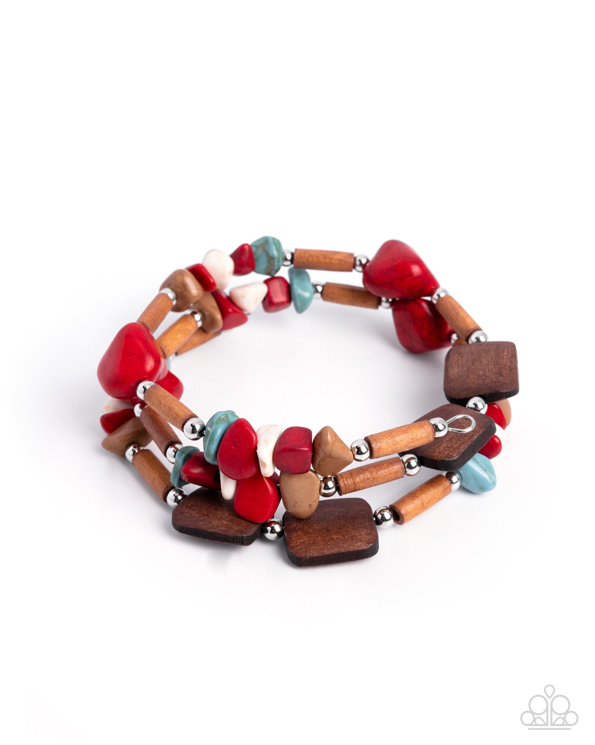 Sensational Stones - red - Paparazzi bracelet
