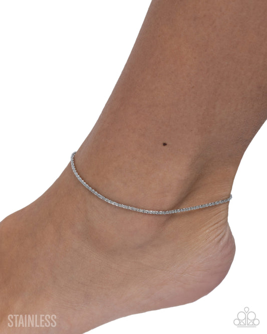 Sensational Strength - silver - Paparazzi anklet