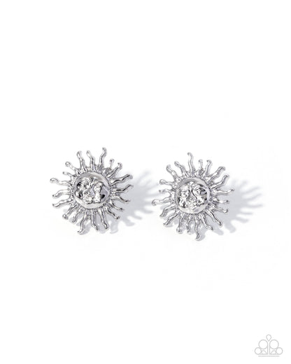 Sensational Sunrise - silver - Paparazzi earrings
