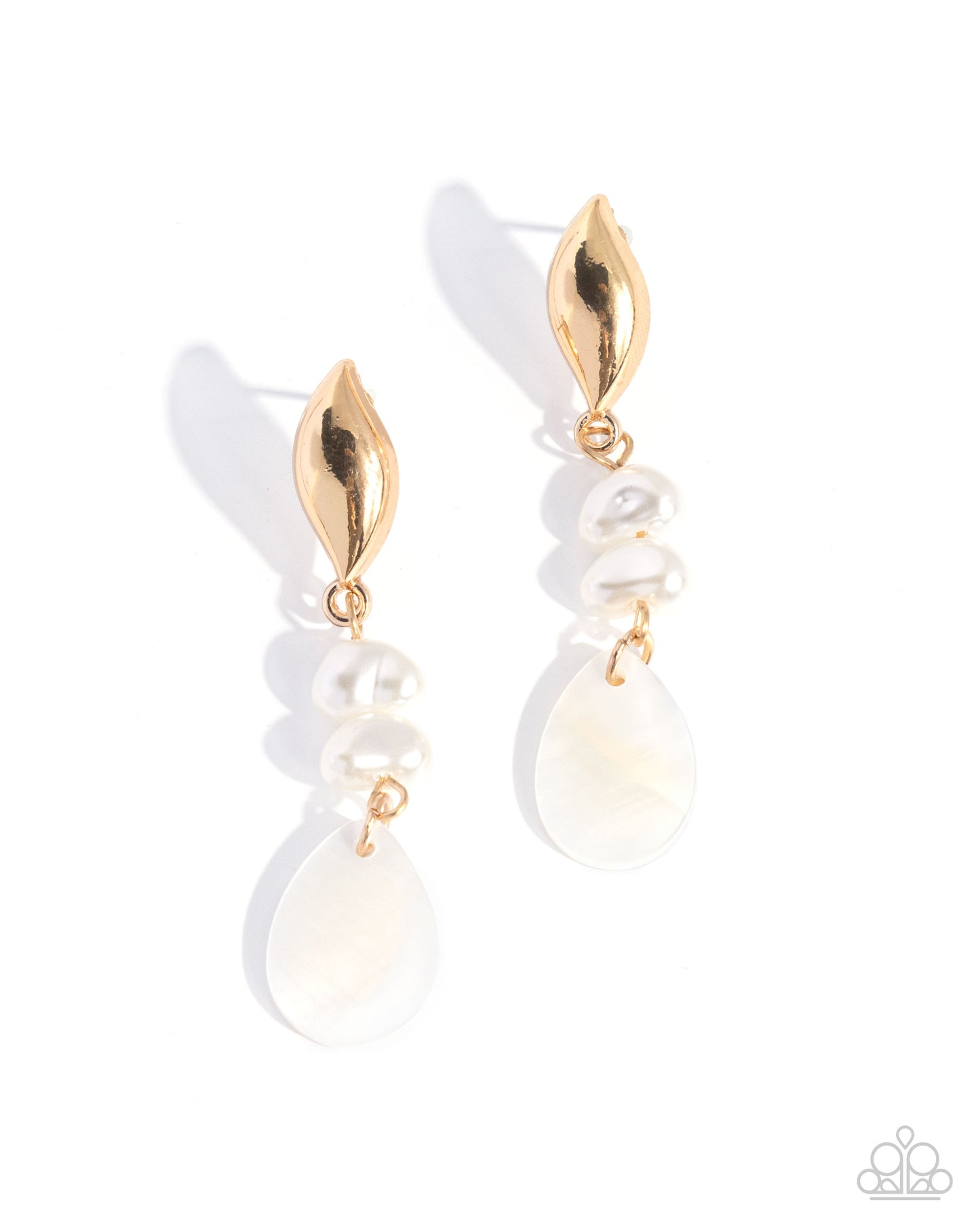Sensational Sway - white - Paparazzi earrings