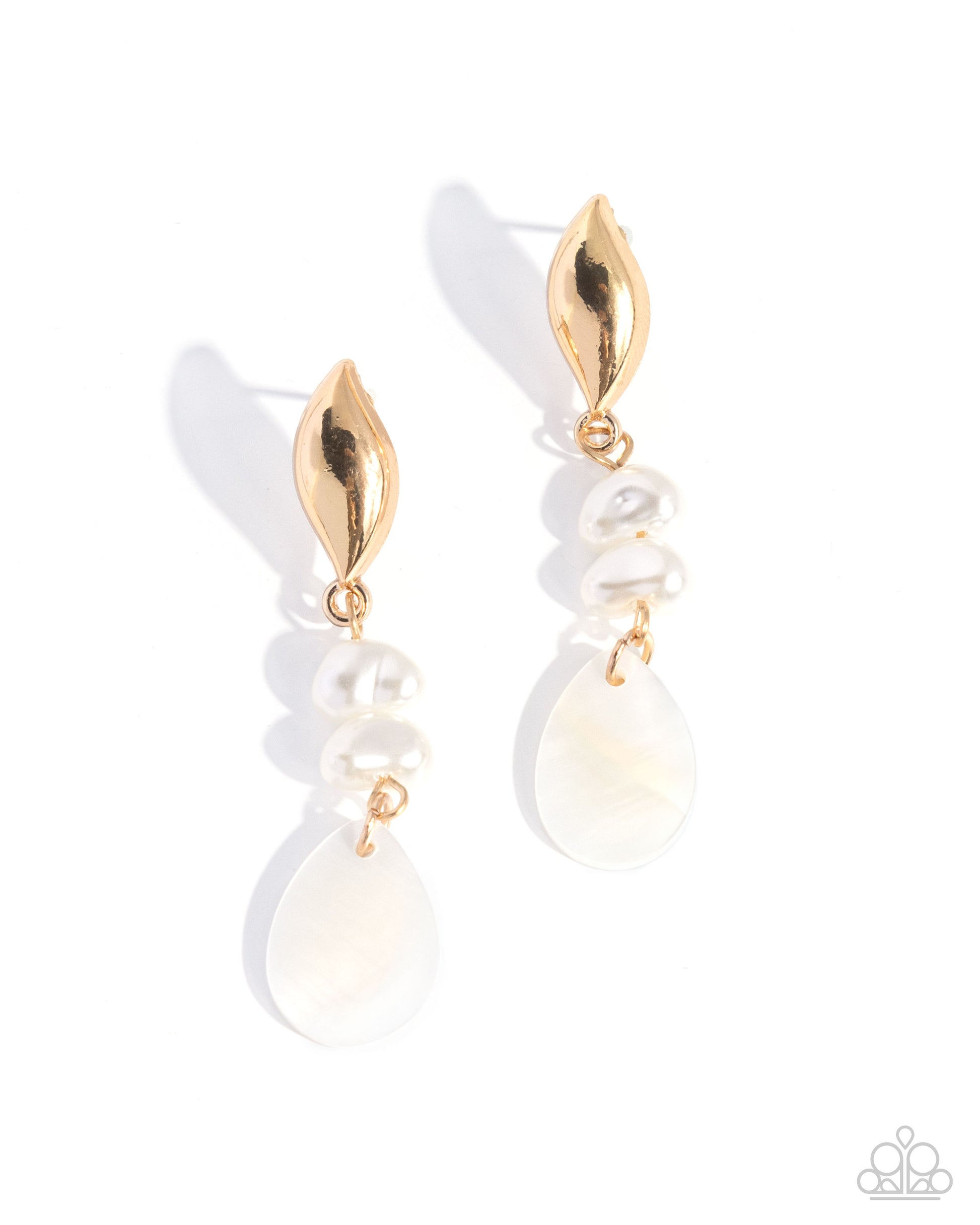 Sensational Sway - white - Paparazzi earrings