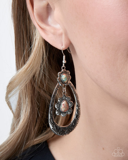 Sensible Serenity - multi - Paparazzi earrings
