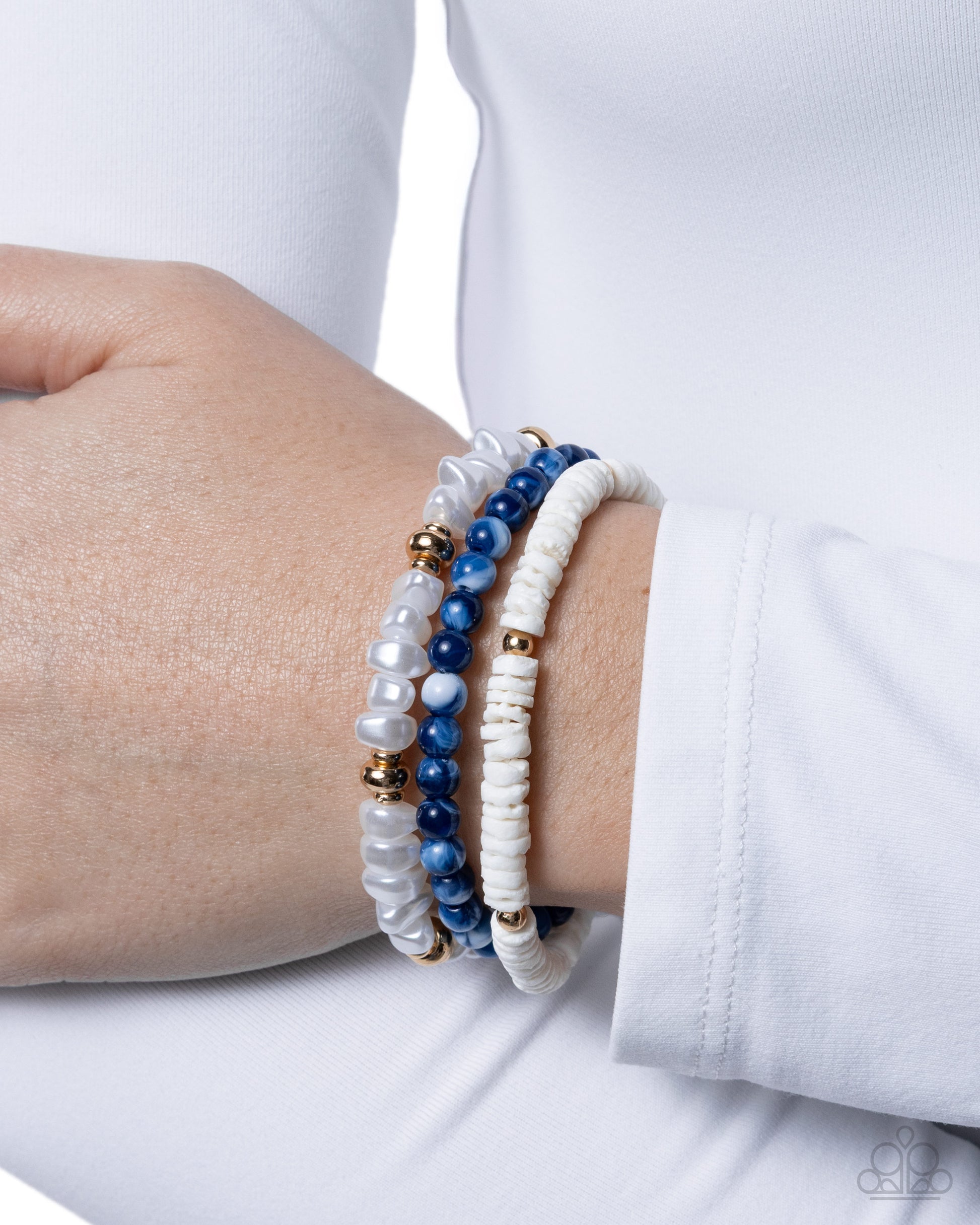 Sensible Shells - blue - Paparazzi bracelet