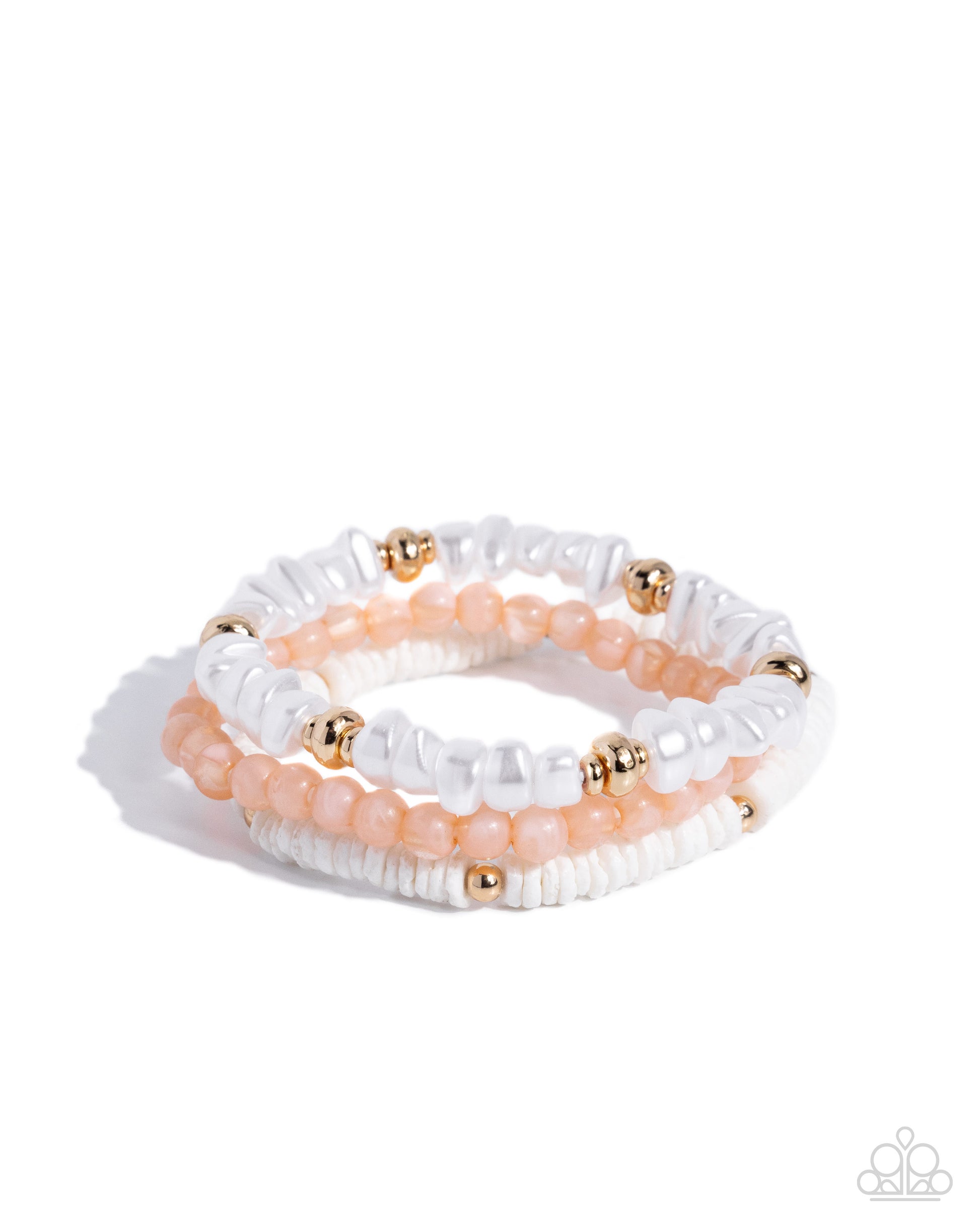 Sensible Shells - orange - Paparazzi bracelet