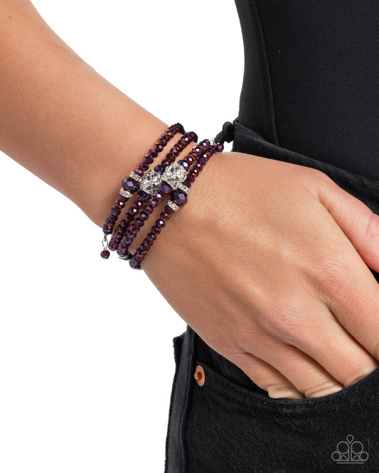 Sensible Shimmer - purple - Paparazzi bracelet