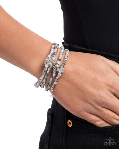 Sensible Shimmer - silver - Paparazzi bracelet