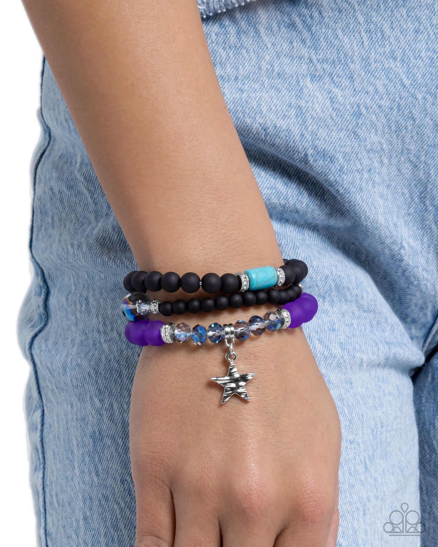 Sensible Star - purple - Paparazzi bracelet