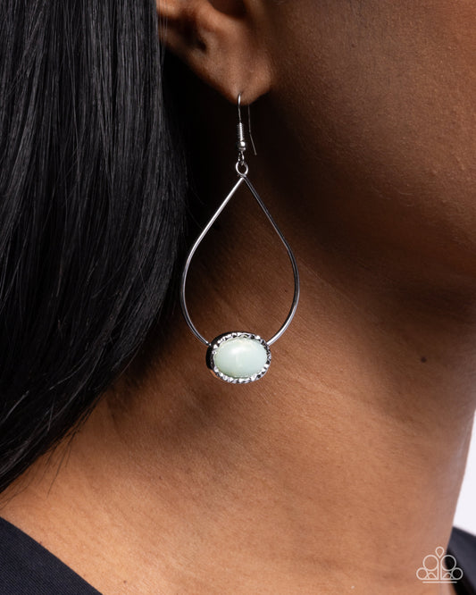 Sensible Stones - blue - Paparazzi earrings