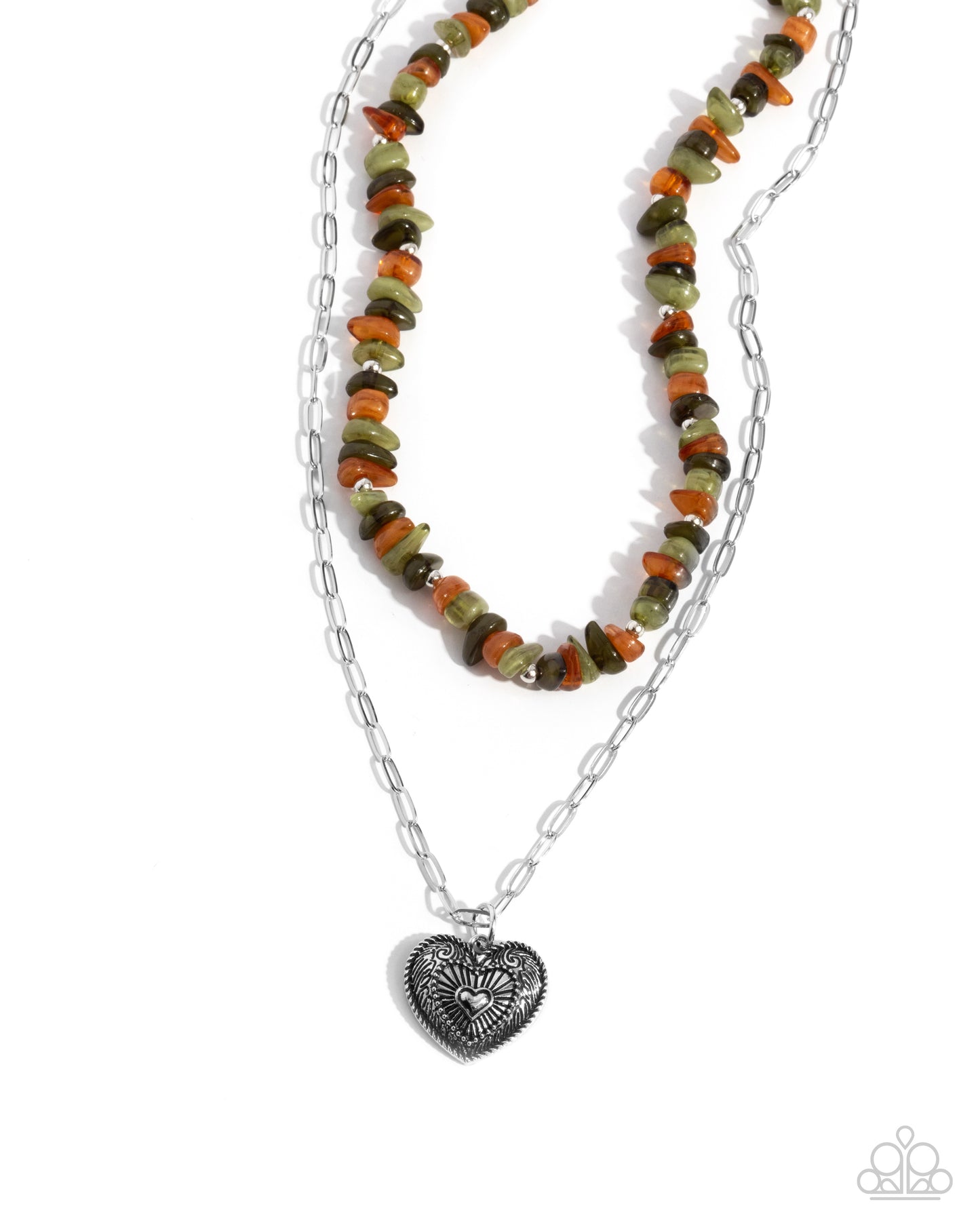 Sentimental Santa Fe - green - Paparazzi necklace