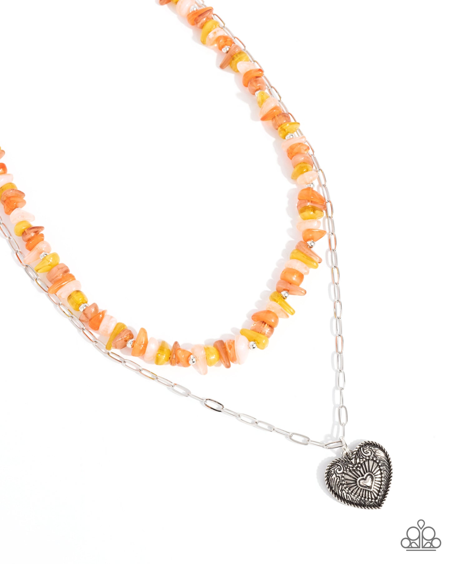 Sentimental Santa Fe - orange - Paparazzi necklace