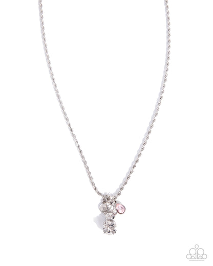 Sentimental Scraps - pink - Paparazzi necklace