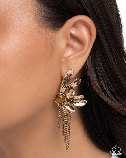 Sentimental Season - brown - Paparazzi earrings