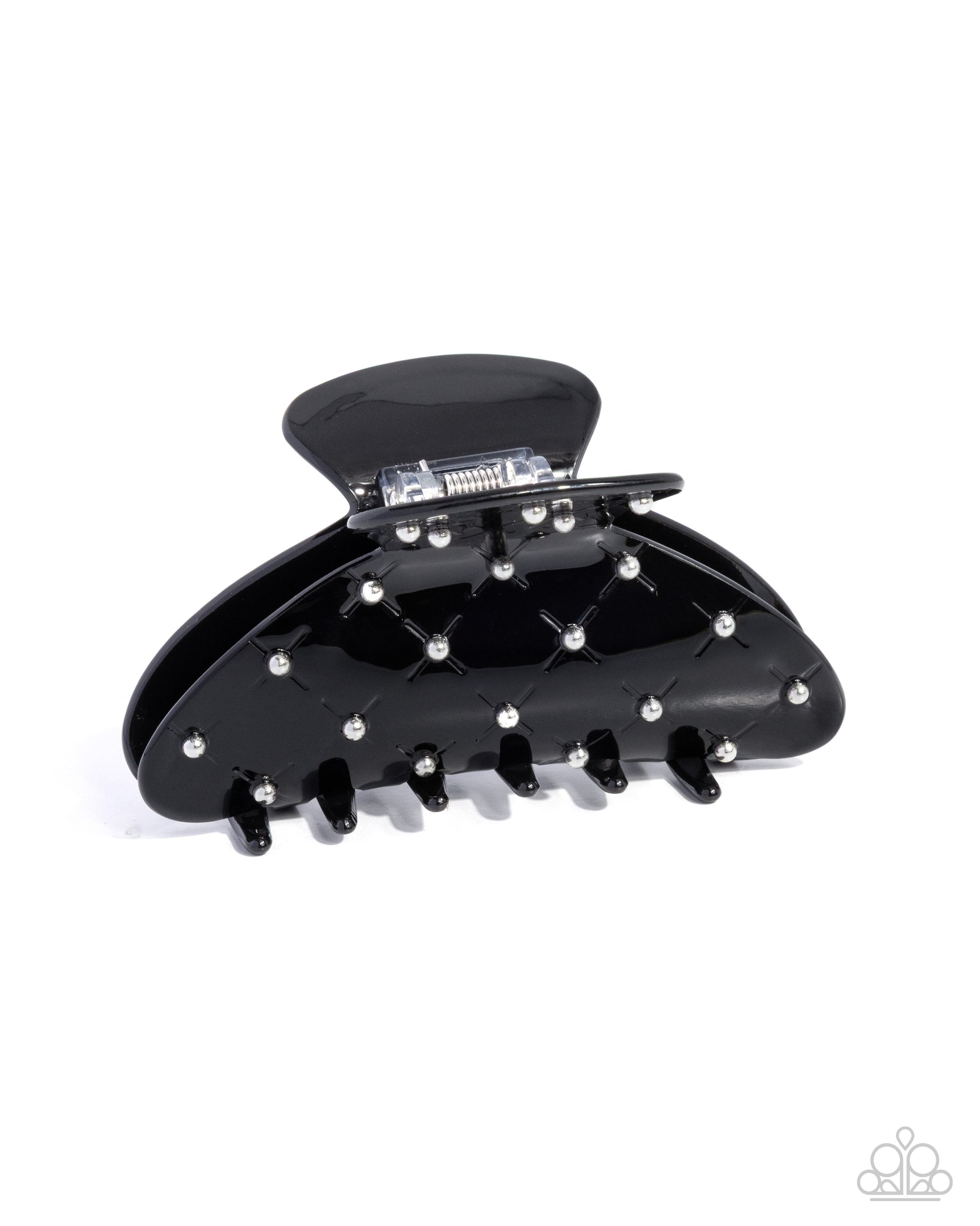 Sentimental Studs - black - Paparazzi hair clip