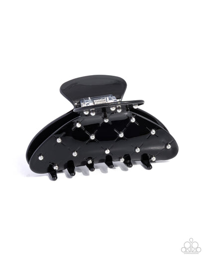 Sentimental Studs - black - Paparazzi hair clip