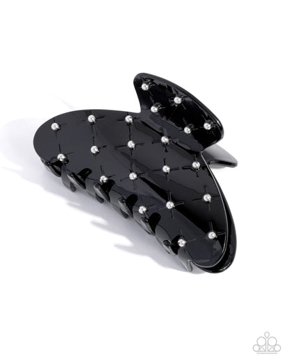 Sentimental Studs - black - Paparazzi hair clip