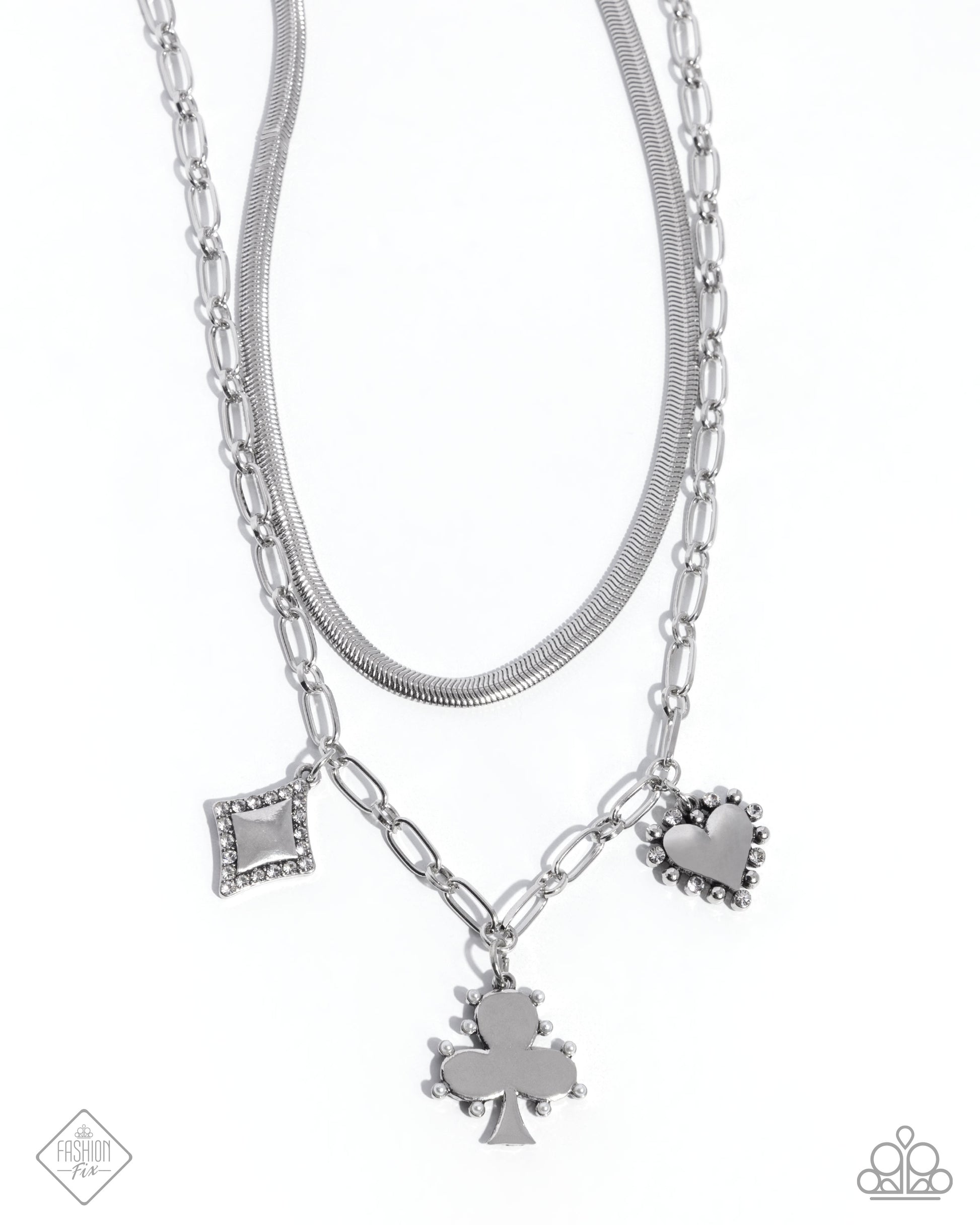 Sentimental Sunset - white - Paparazzi necklace