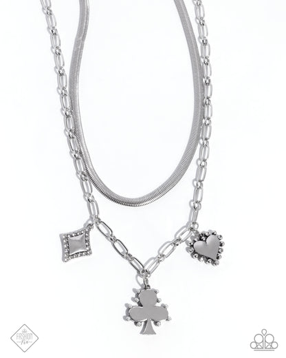 Sentimental Sunset - white - Paparazzi necklace