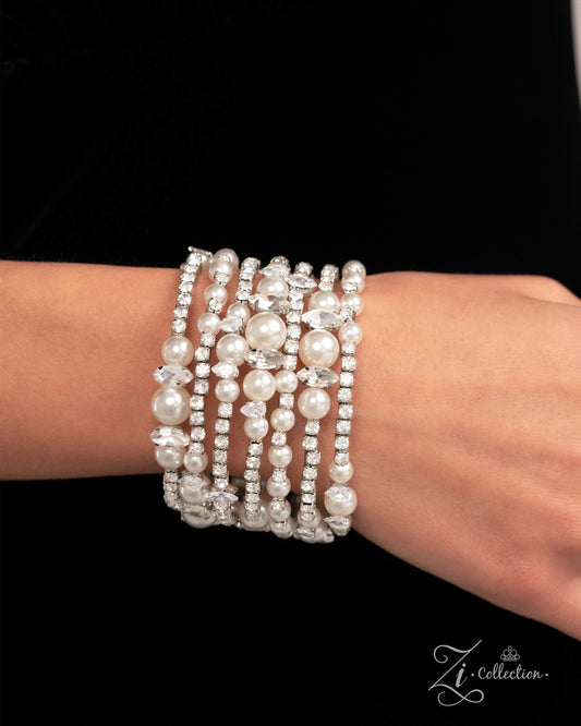 Sentimental Value - white - Paparazzi Zi Collection bracelet