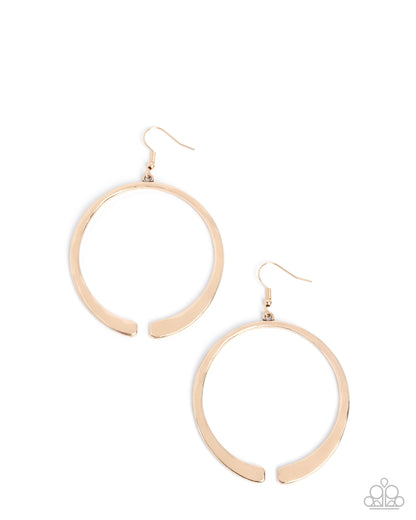 Separated Showcase - gold - Paparazzi earrings