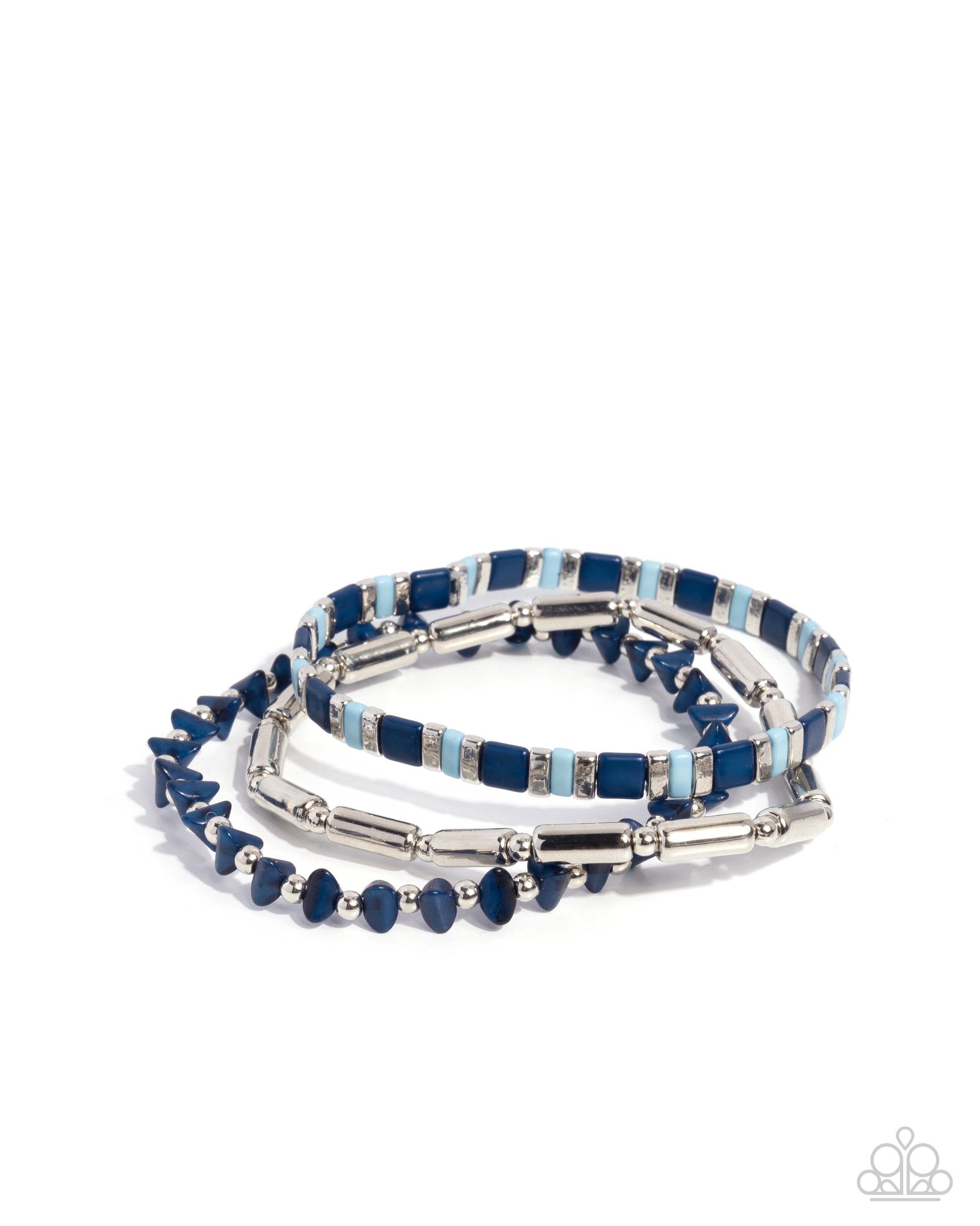 Serendipitous Stack - blue - Paparazzi bracelet