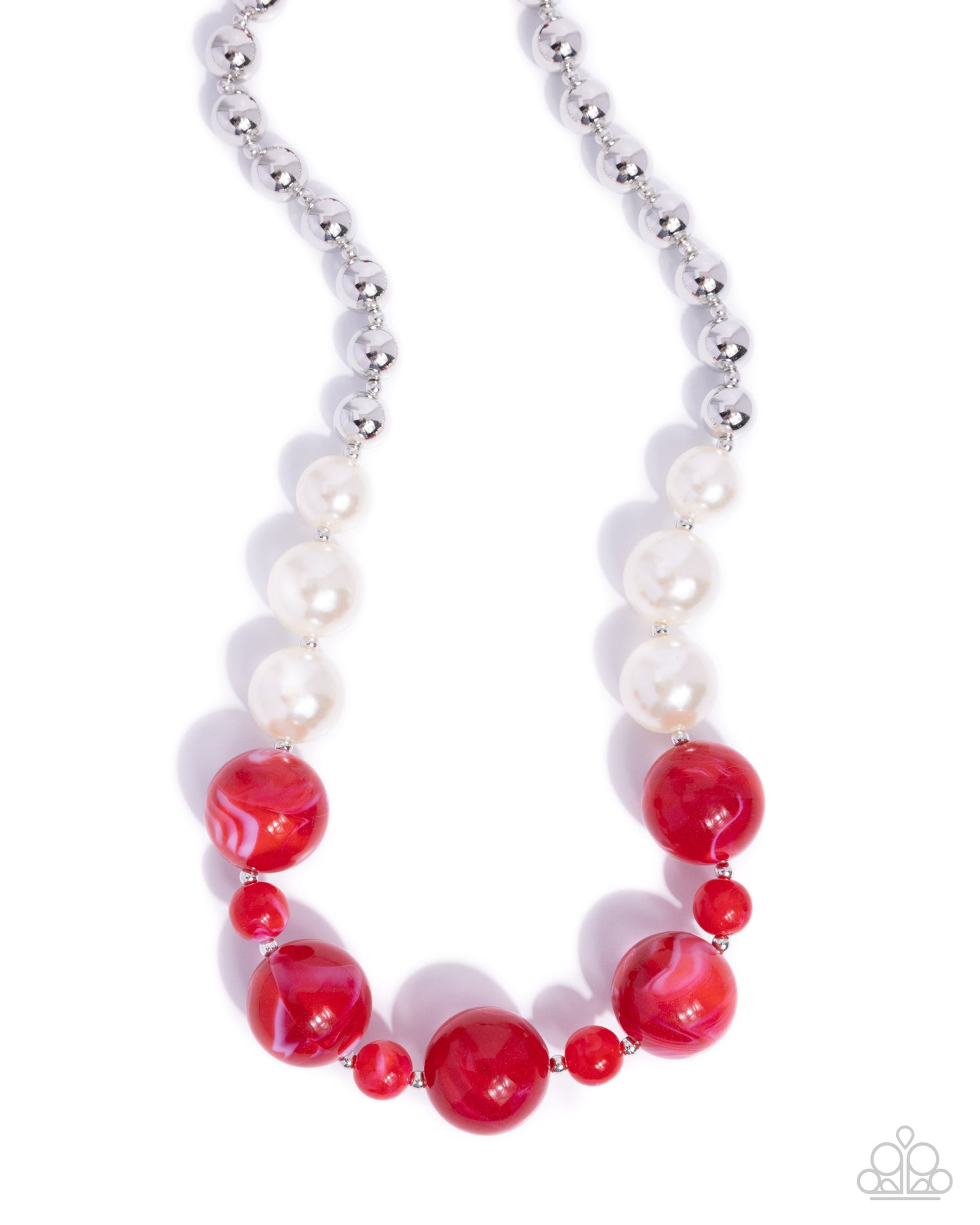 Serendipitous Statement - red - Paparazzi necklace