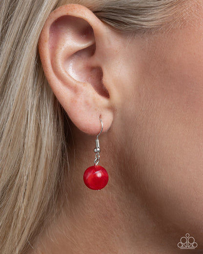 Serendipitous Statement - red - Paparazzi necklace