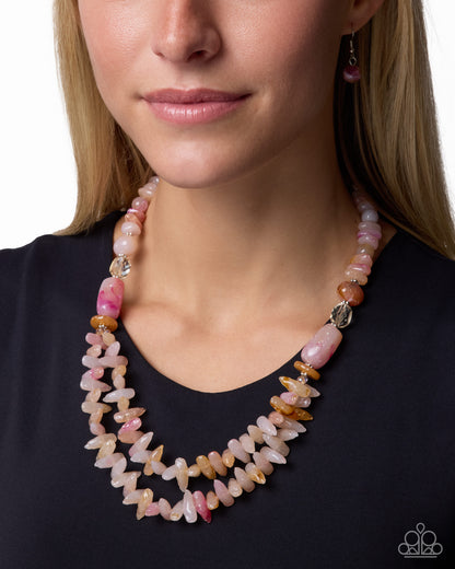 Serene Scale - pink - Paparazzi necklace