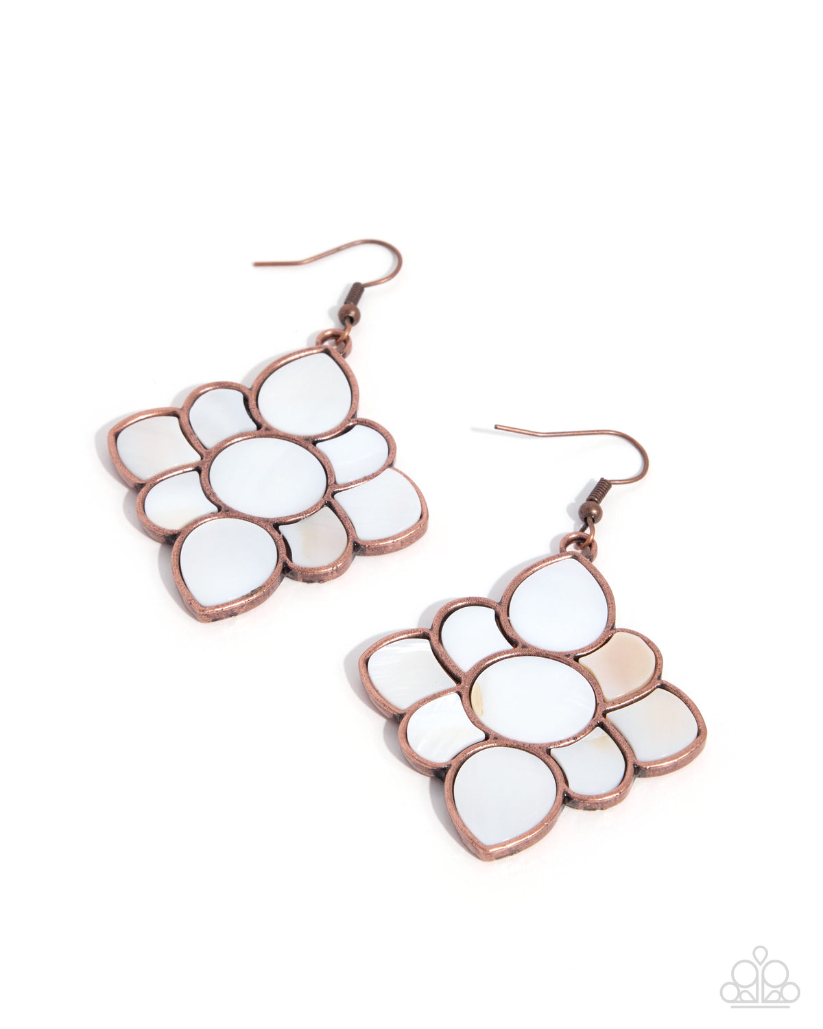 Serene Shells - copper - Paparazzi earrings