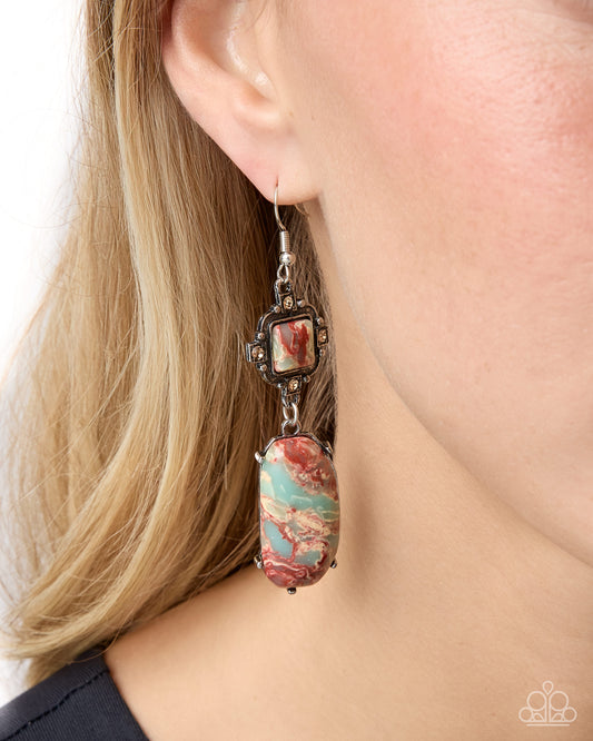 Serene Showcase - multi - Paparazzi earrings
