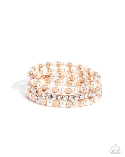 Serene Stack - rose gold - Paparazzi bracelet