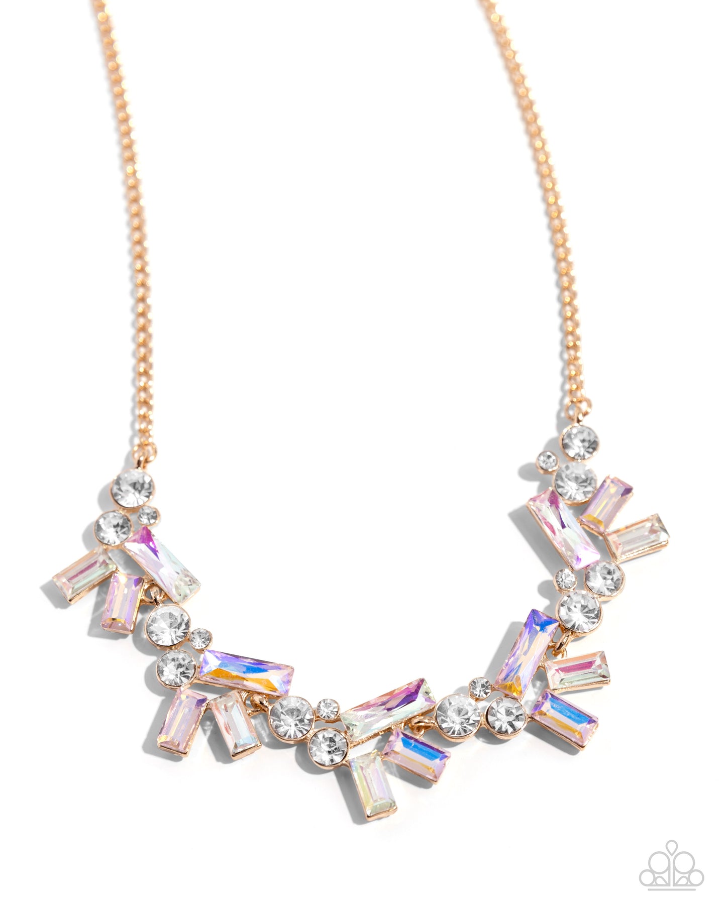 Serene Statement - gold - Paparazzi necklace