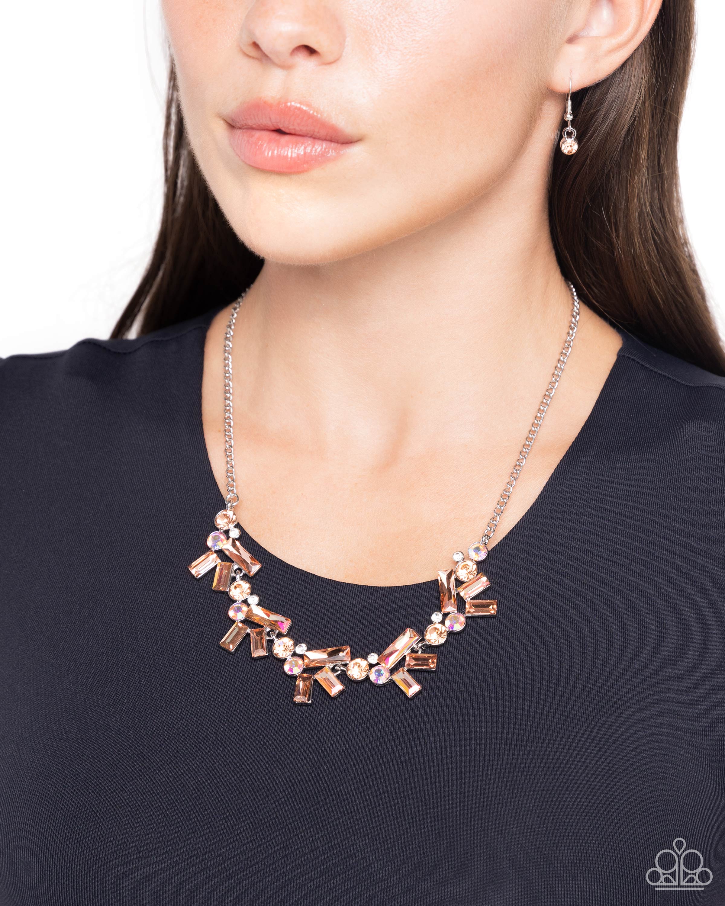 Serene Statement Orange Paparazzi Necklace Jewelryblingthing 8596