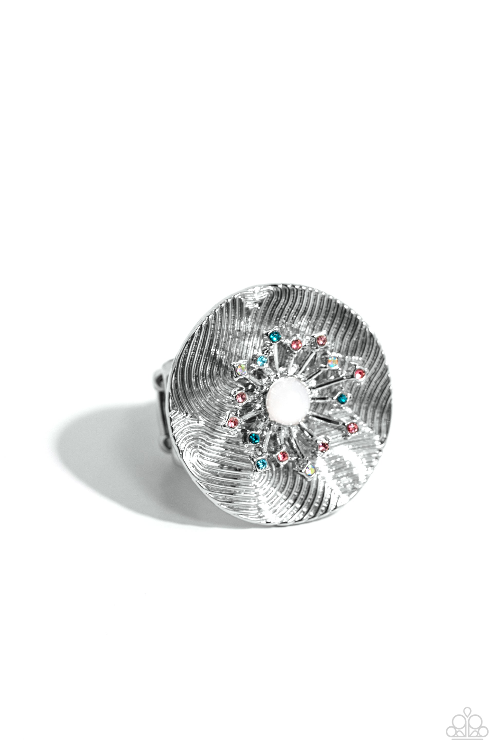 Seriously SUNBURST - white - Paparazzi ring