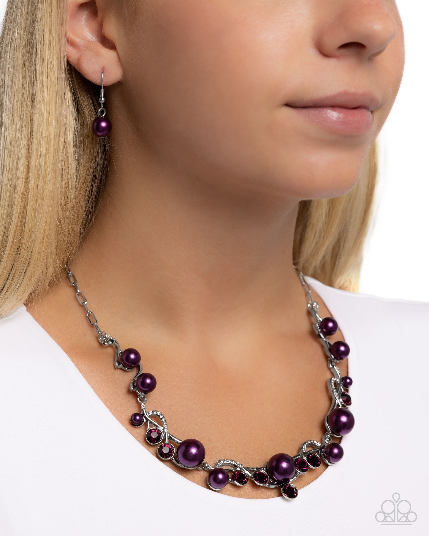 Settled Shimmer - purple - Paparazzi necklace