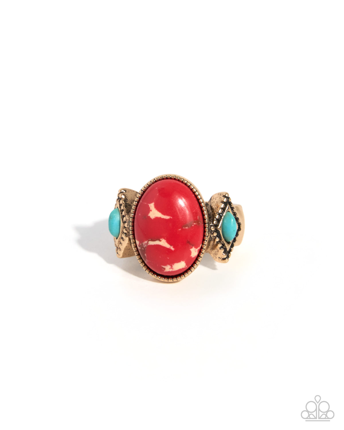 Severe Stones - red - Paparazzi ring