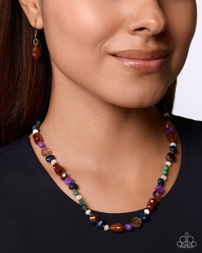 Shameless Stones - multi - Paparazzi necklace