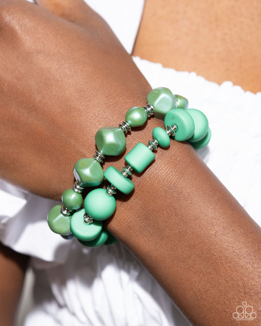 Shape Shifting Season - green - Paparazzi bracelet