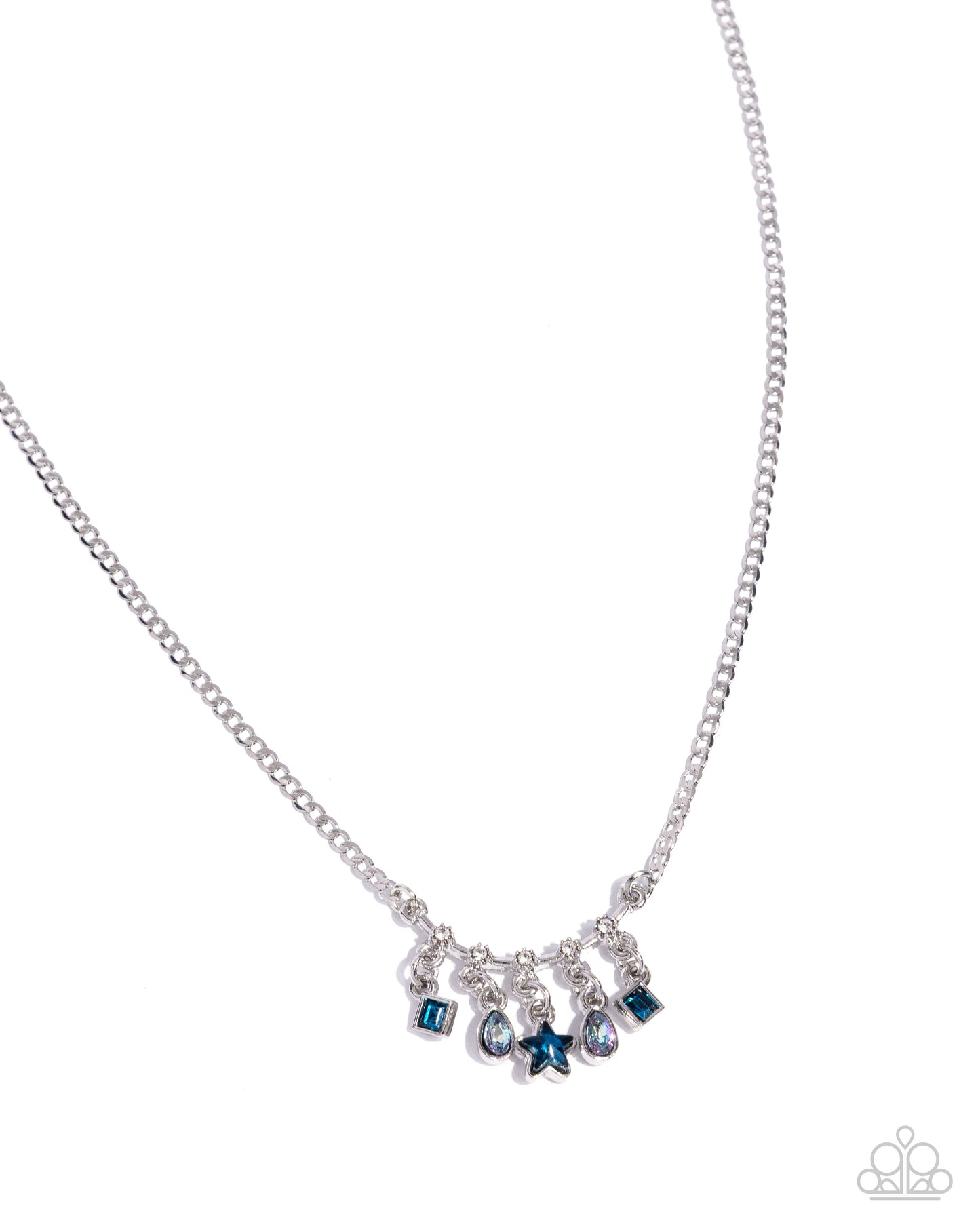 Shape Symphony - blue - Paparazzi necklace