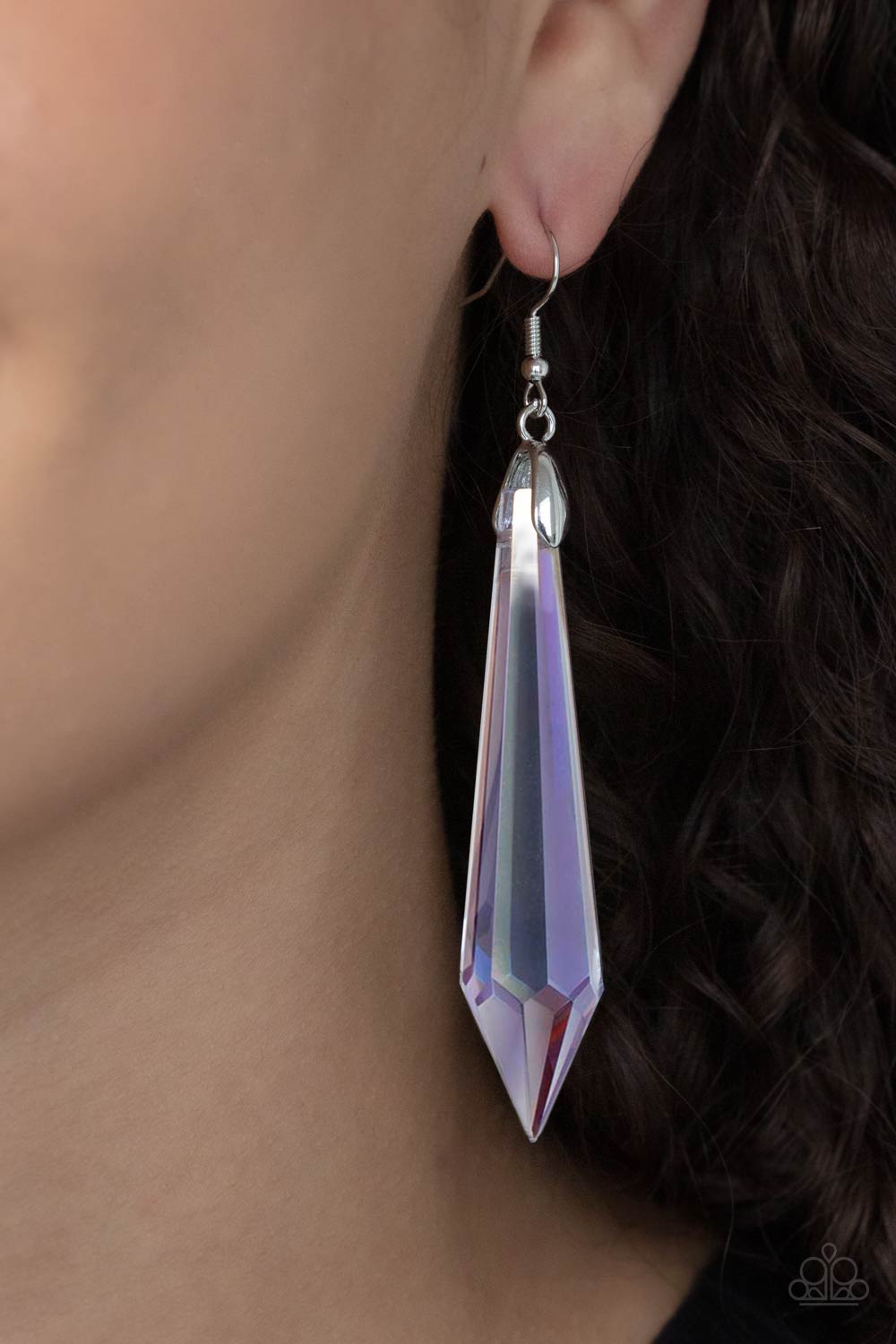 Sharp Dressed DIVA - multi (purple) - Paparazzi earrings