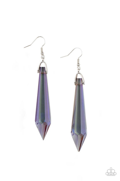 Sharp Dressed DIVA - multi (purple) - Paparazzi earrings